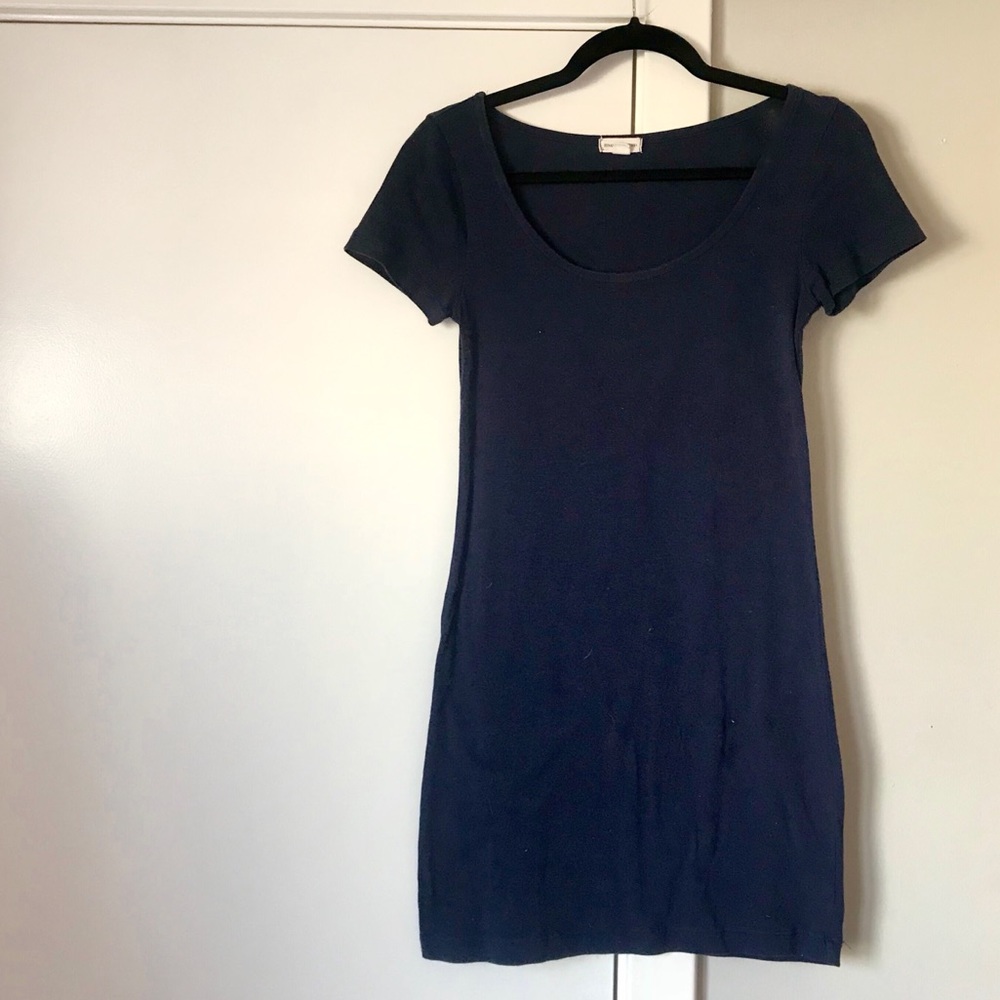 Boutique T-Shirt Dress (Navy Blue)